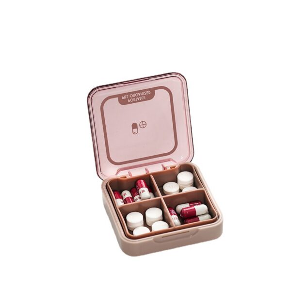 0107002-Travel 4 Compartment Pill Box - Image 4