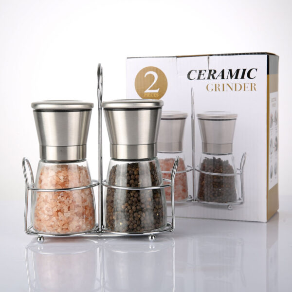 BS0775J-Salt and pepper grinder set stainless steel - Image 4