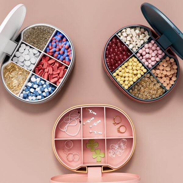 0109001-Portable 6-compartment Plastic Pill Boxes - Image 5