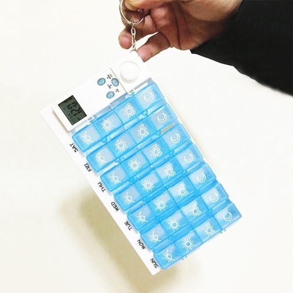 0113001-Wholesale Intelligent Electronic Pill Box for Elderly Reminder Timing Pill Boxes - Image 2