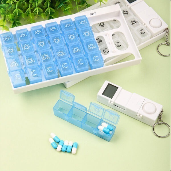 0113001-Wholesale Intelligent Electronic Pill Box for Elderly Reminder Timing Pill Boxes