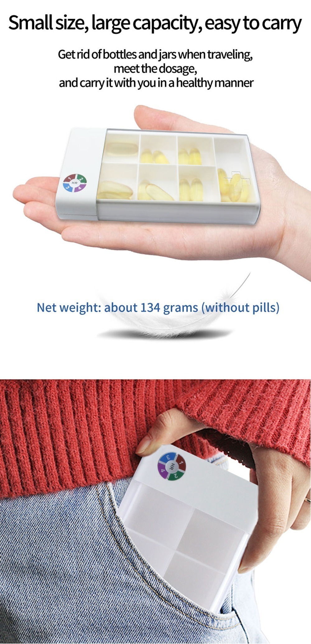 portability of electronic pill box