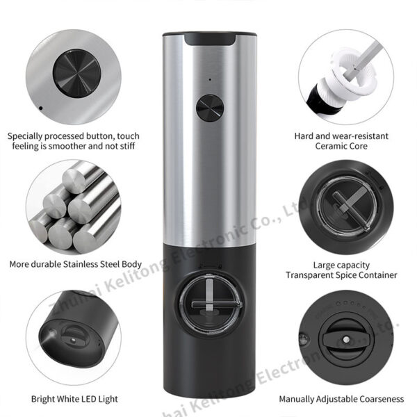 BS5143J-Electric Salt and Pepper Mill (USB) - Image 5