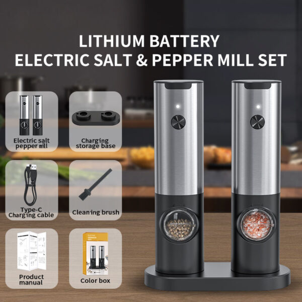 BS5143J-Electric Salt and Pepper Mill (USB) - Image 2