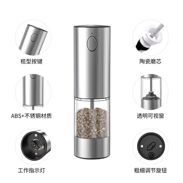 BS5146J-Electric Salt and Pepper Grinder (USB) - Image 5