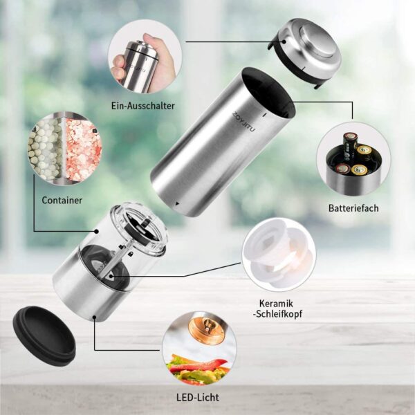 BS0774J-Electric Salt and Pepper Mill - Image 6