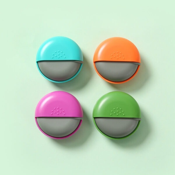 BS0351J-Wholesale Mini Round Plastic Rotating Medicine Storage Portable Pill Box Travel Daily Pill Organizer - Image 3