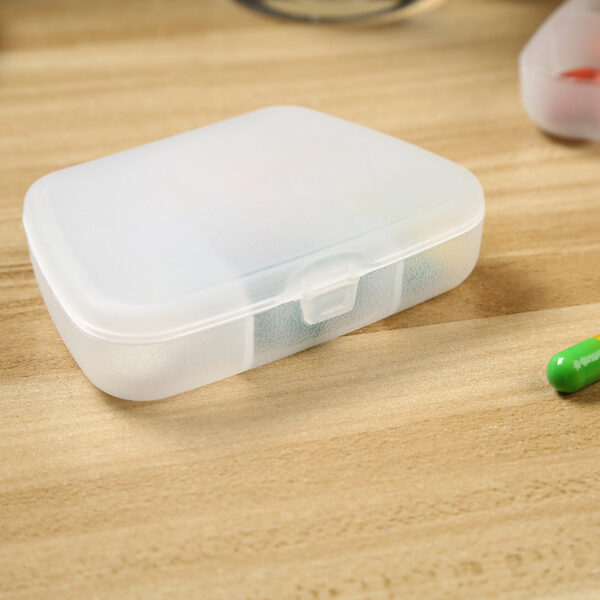 BS0188J-Cheap Portable Pharmacy Box Transparent Daily Medicine Organizer 5 Compartments Travel Pill Box for Promotion - Image 5