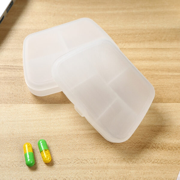 BS0188J-Cheap Portable Pharmacy Box Transparent Daily Medicine Organizer 5 Compartments Travel Pill Box for Promotion - Image 6