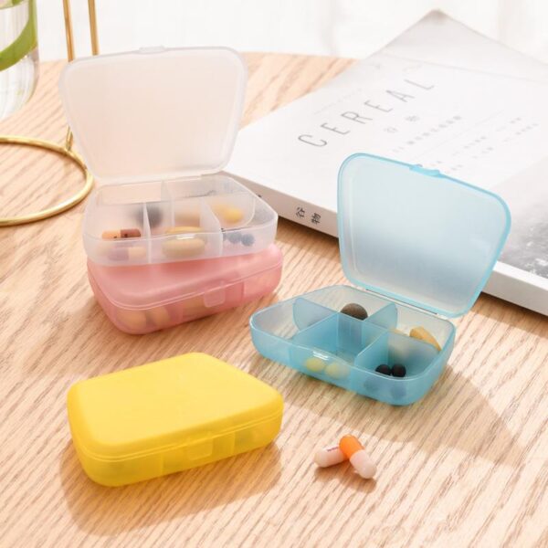 BS0188J-Cheap Portable Pharmacy Box Transparent Daily Medicine Organizer 5 Compartments Travel Pill Box for Promotion - Image 2