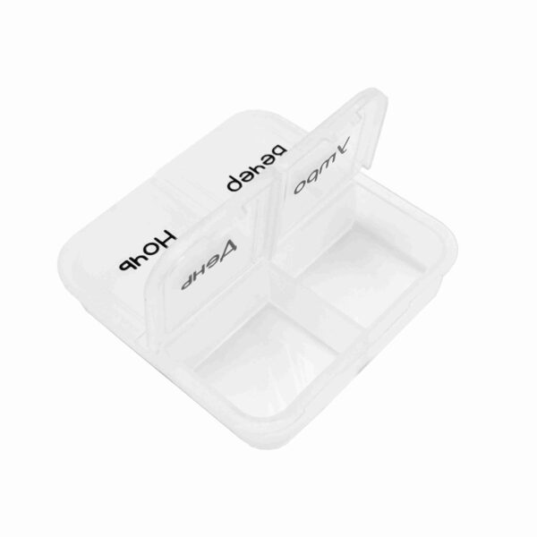 BS0162J-Wholesale 4 Compartment Plastic Small Pill Box Daily Portable Pill Boxes - Image 3