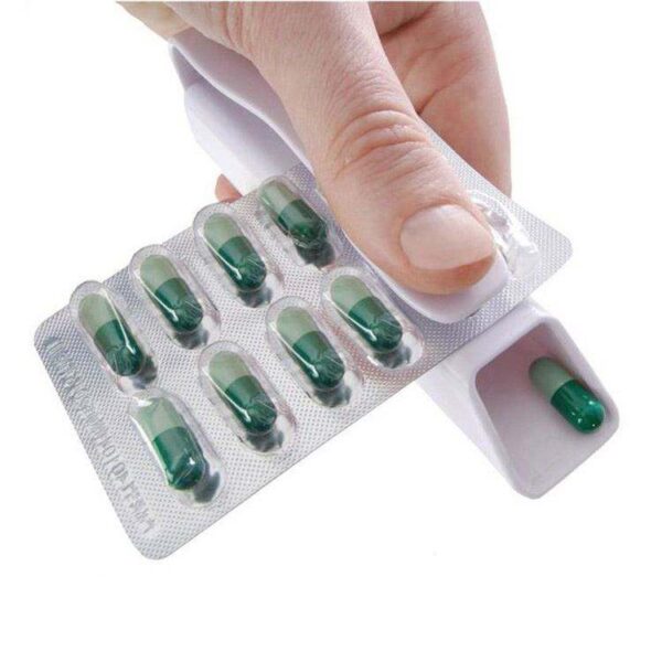 BS0432G-Hot Sale Portable Travel Medication Plastic Tablet Remover Pill Box Organizer Pill Popper Dispenser - Image 3