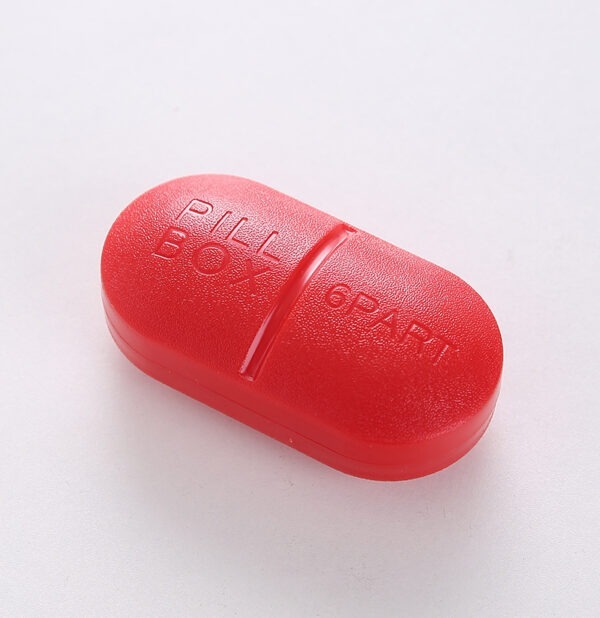 BS0305J-Most Popular Pocket Pill Case Capsule Type Child Proof Pill Box 6 Cases Pill Box - Image 6