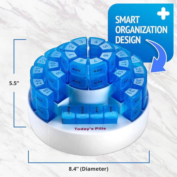 BS0344J-Custom Design Hold The Amount of Medicine for One Month The 31 Compartments of The Tablet Storage Box - Image 4