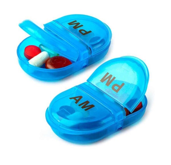 BS0115J-Wholesale 2 Compartment Am Pm Pill Box Plastic Small Pill Boxes