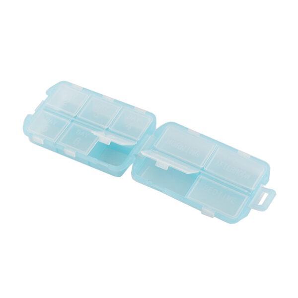 BS0172J-Wholesale Plastic 10 Compartment Flip Top Pill Box - Image 3