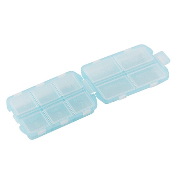 BS0172J-Wholesale Plastic 10 Compartment Flip Top Pill Box - Image 4