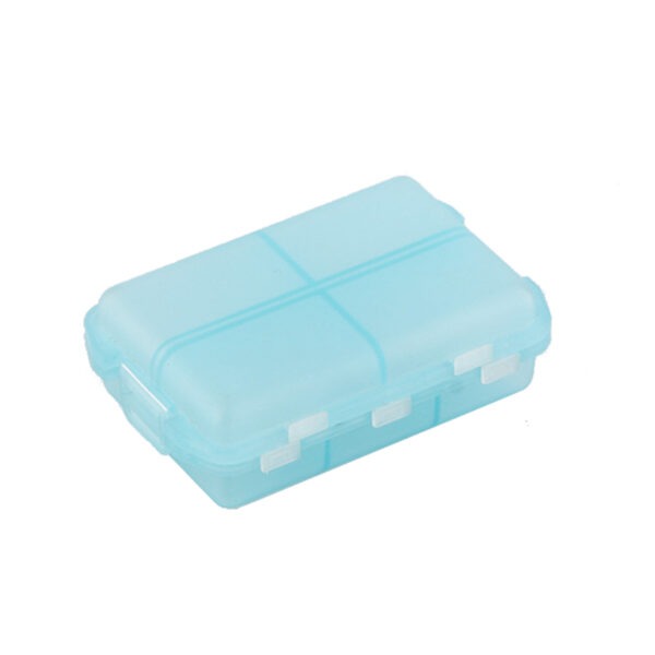 BS0172J-Wholesale Plastic 10 Compartment Flip Top Pill Box - Image 5