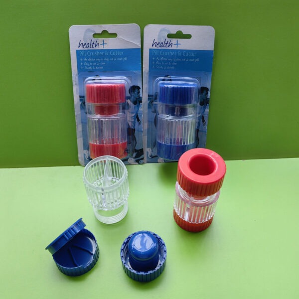 BS0269J-1-Factory Direct Sale 2 in 1 Pill Cutter Plastic Pill Grinder Plastic Pill Crusher - Image 2