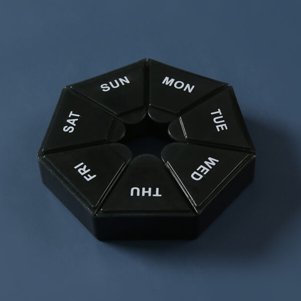 BS0298J-Wholesale 7-Compartment Weekly Heptagonal Pill Box - Image 7