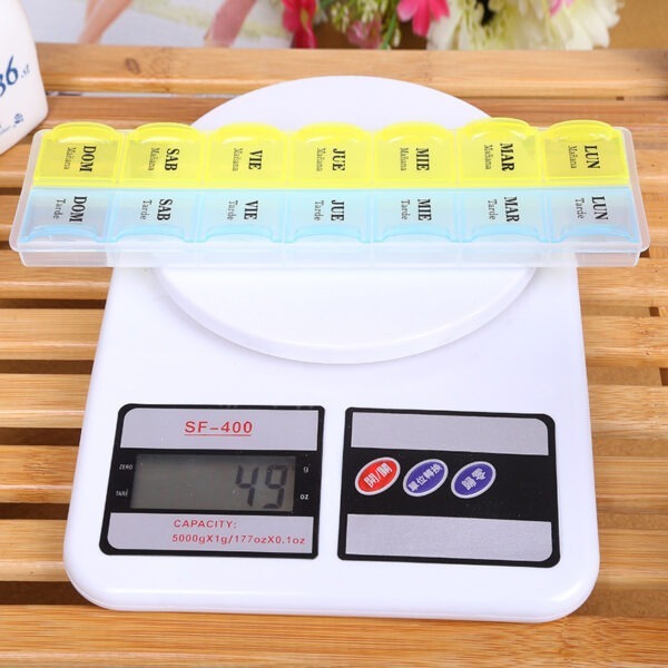 BS0112J-Wholesale Removable Plastic Pill Box 14 Compartment 7-Day Pill Boxes - Image 6