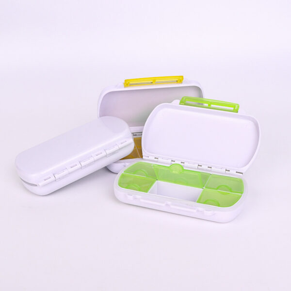 BS0260J-Wholesale Portable Pill Boxes Moisture-Proof 6-Compartment Plastic Pill Boxes - Image 4