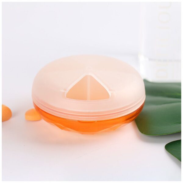 BS0223J-Wholesale Portable Round Pill Boxes Customized Rotatable Pill Organizer - Image 6