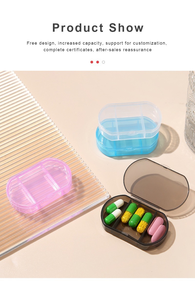 3-compartment small pill box