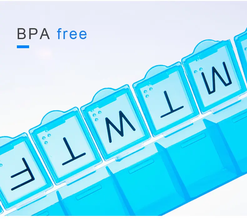 bpa-free 7 days pill box s