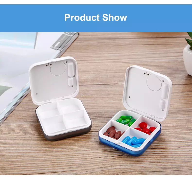 4 compartment pill timer product display