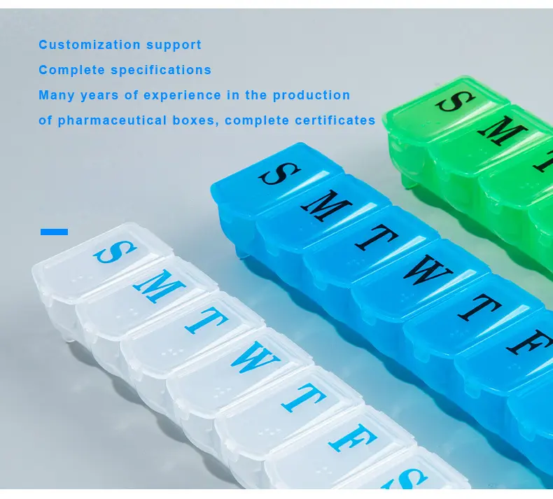 7 days pill box m specifications