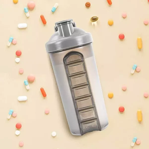 BS0396J-Pill Box Water Bottle 600ML - Image 4