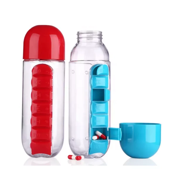 BS0393J-Pill Box Water Bottle 500ml