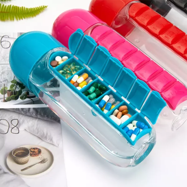 BS0393J-Pill Box Water Bottle 500ml - Image 13