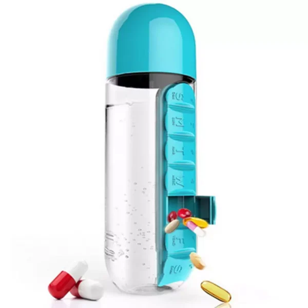 BS0393J-Pill Box Water Bottle 500ml - Image 6