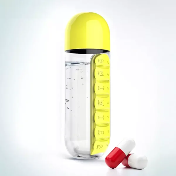 BS0393J-Pill Box Water Bottle 500ml - Image 3