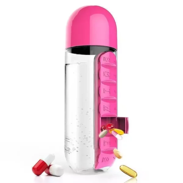 BS0393J-Pill Box Water Bottle 500ml - Image 7