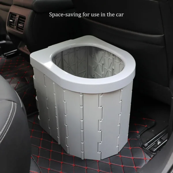 BS0886G-Portable Folding Toilet with Lid - Image 7