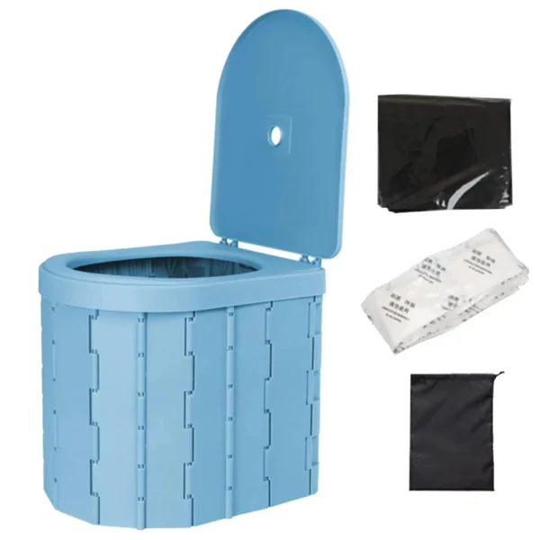 BS0886G-Portable Folding Toilet with Lid - Image 9