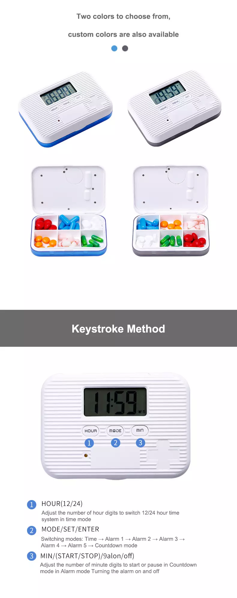 features of smart pill timer