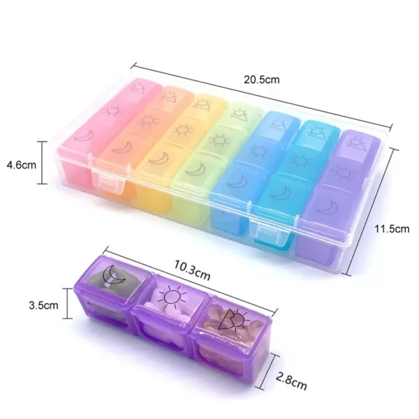 BS0557J-Weekly Pill Box 21 Grids - Image 3