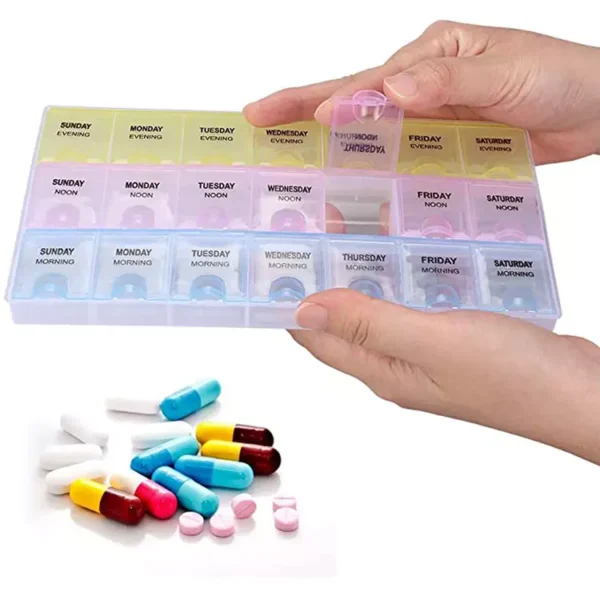 BS0110J-Weekly Pill Organizer 3 Times A Day