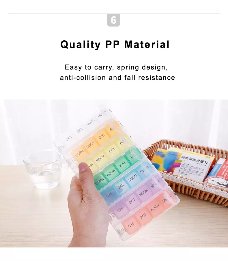 premium quality pop-up pill organizer