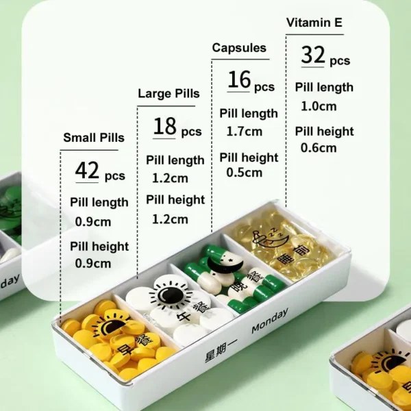 BS0617J-Weekly Pill Box Stackable - Image 4