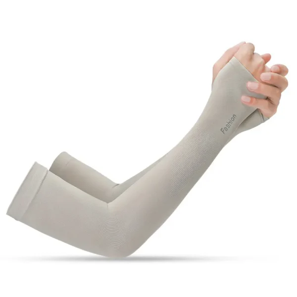 BS0965G-Non-slip Ice Silk Thumb Hole Arm Sleeves - Image 7