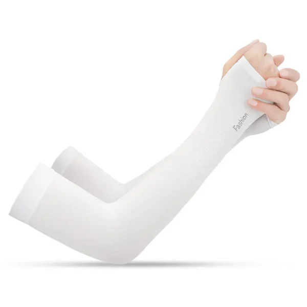 BS0965G-Non-slip Ice Silk Thumb Hole Arm Sleeves - Image 8