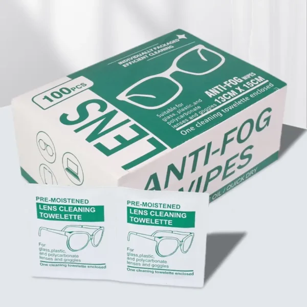 BS1006G-AF-Anti-Fog Lens Cleaning Wipes 100Counts