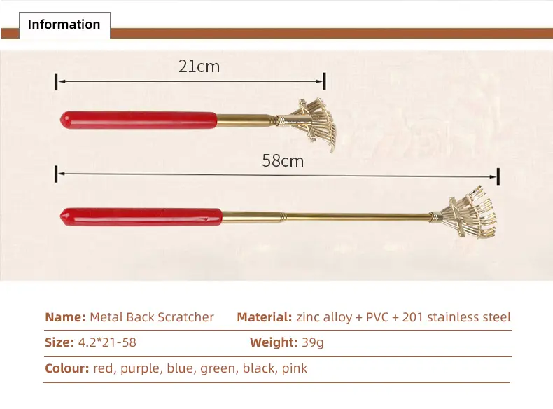 Rake Metal Back Scratcher (2)