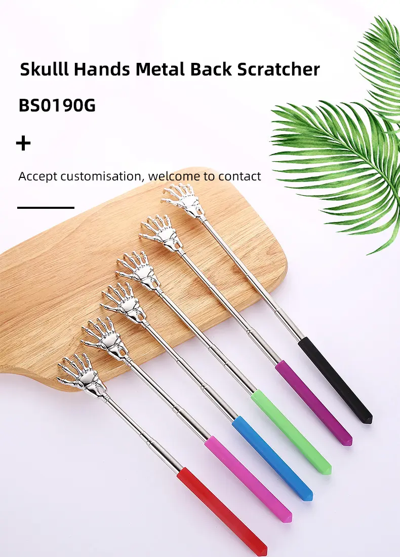 Skulll Hands Metal Back Scratcher (1)