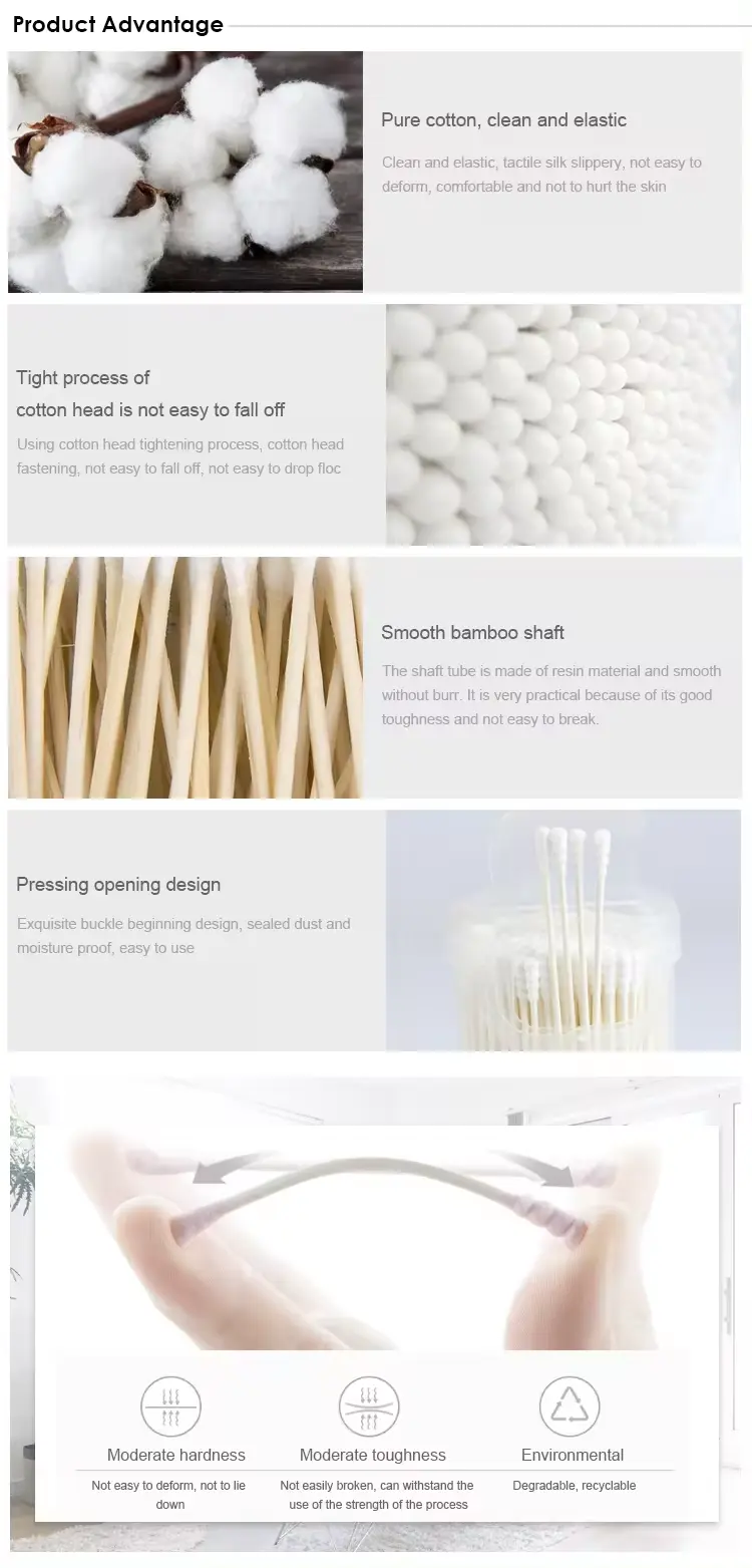 Bamboo Cotton Swab 100Counts（4）